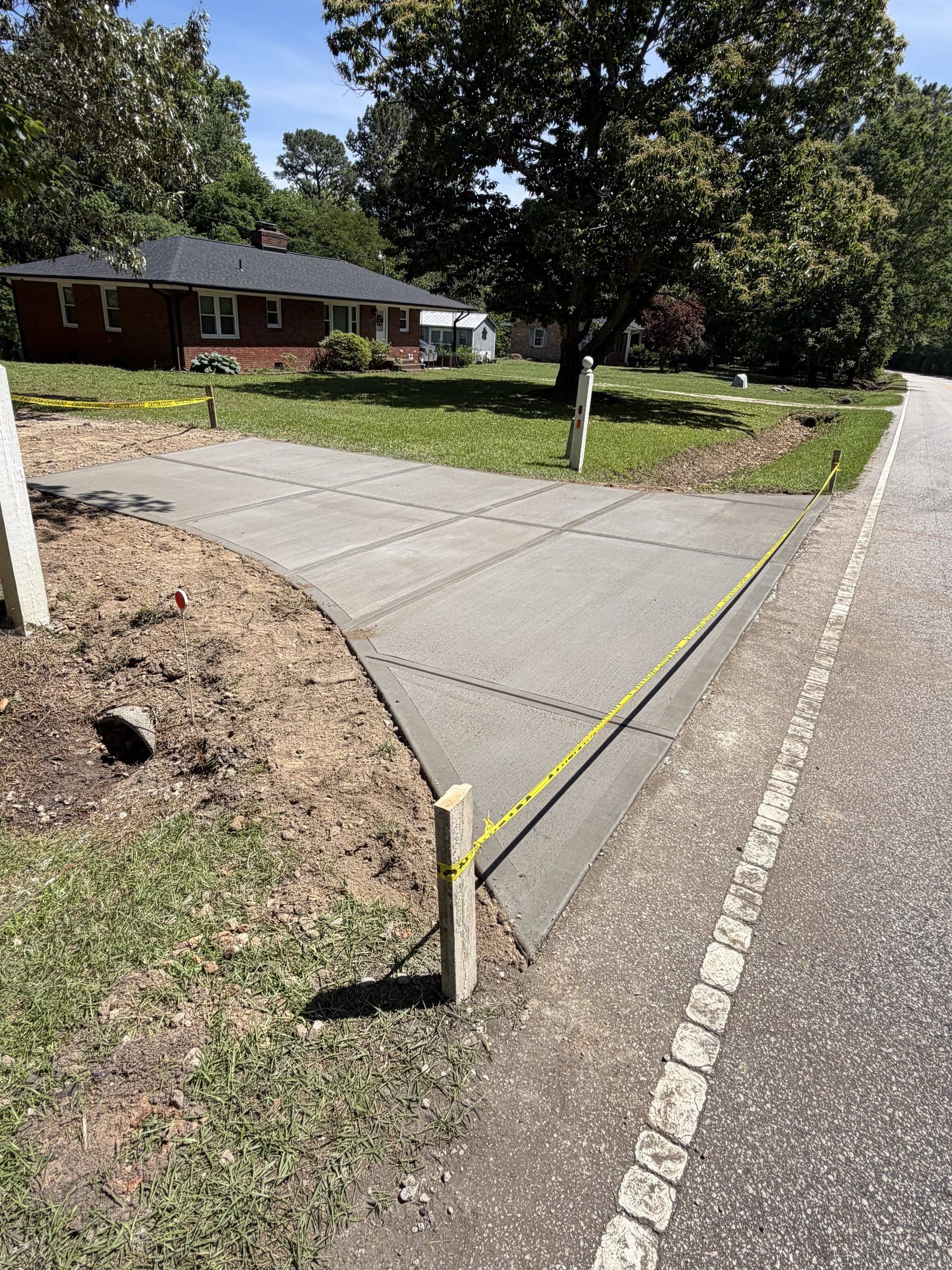 Driveway apron job at 2:54 pm: Done